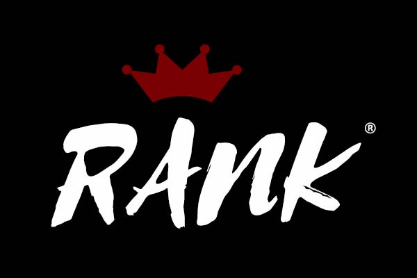 White Rank Card Game Logo